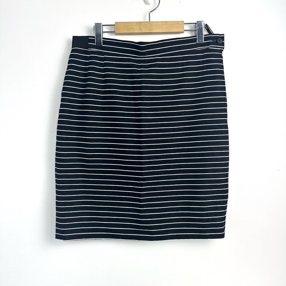 Vintage Yves Saint Laurent striped pencil skirt